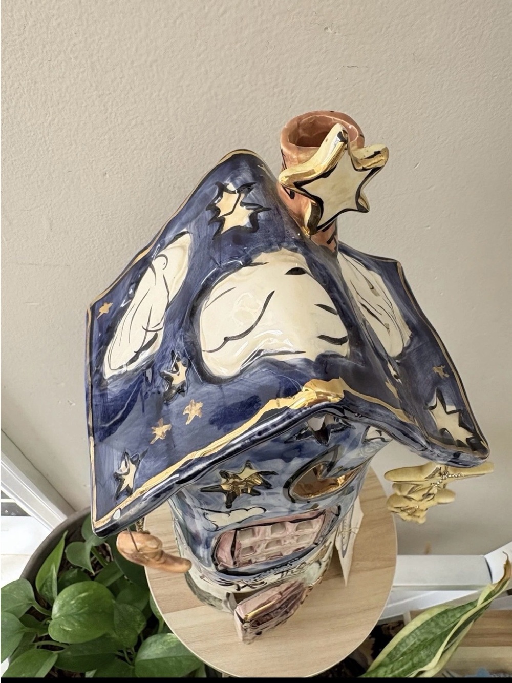 The Stargazer - Blue Sky Claysorks by Heather Goldminc Tea Light 2000 - Picture 10 of 13